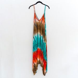 Tie Dye Harem Boho Hippie Jumpsuit Romper Dress M